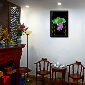 Tranh thư pháp hình phật